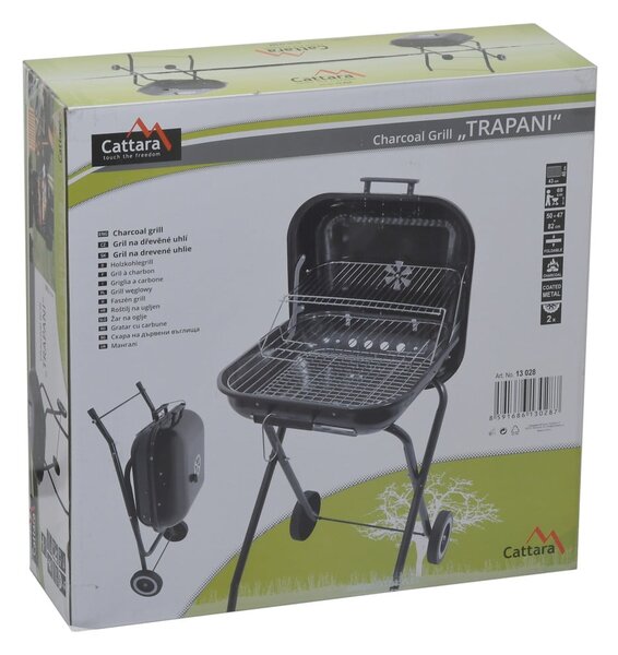 Griglia a carbone rettangolare Cattar , 43 x 40 cm Trapani - Cattara