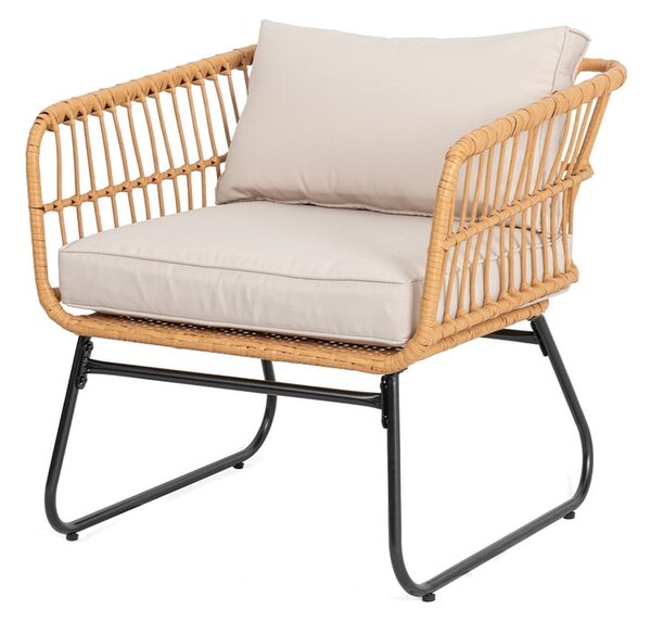 Set di 2 sedie da giardino in rattan artificiale Vistdal - Bonami Essentials
