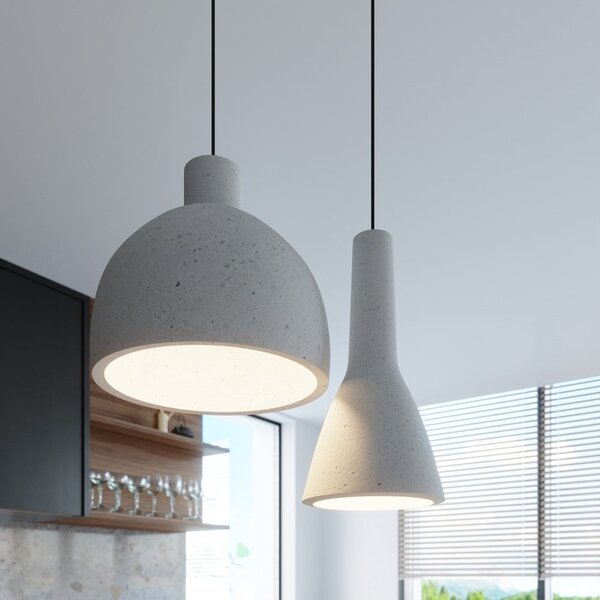 Apparecchio a sospensione grigio chiaro ø 28 cm Filippo - Sollux