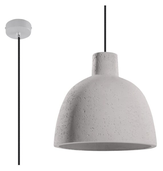 Apparecchio a sospensione grigio chiaro ø 28 cm Filippo - Sollux