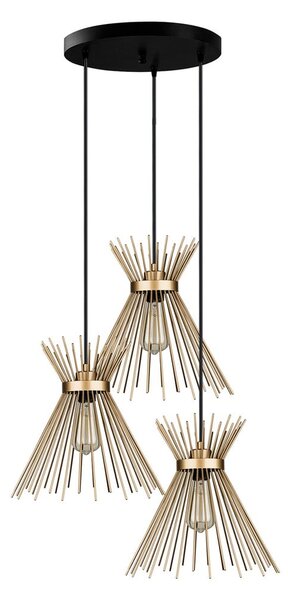 Lampada a sospensione in metallo color oro ø 34 cm Izmir - Squid Lighting