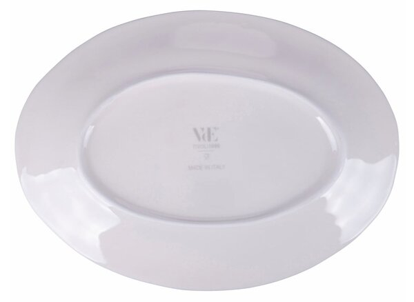 Piatto da portata in ceramica , 38 x 27,5 cm Face to Grey - VDE Tivoli 1996