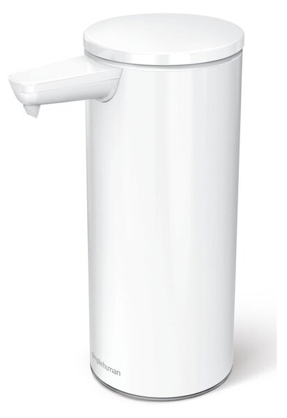 Dispenser di sapone bianco in metallo touchless 266 ml - simplehuman