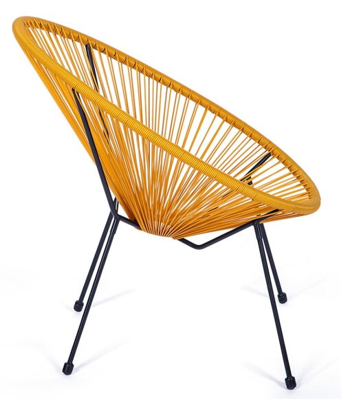 Poltrona da esterno gialla in metallo/in plastica Avocado Comfort – Bonami Selection