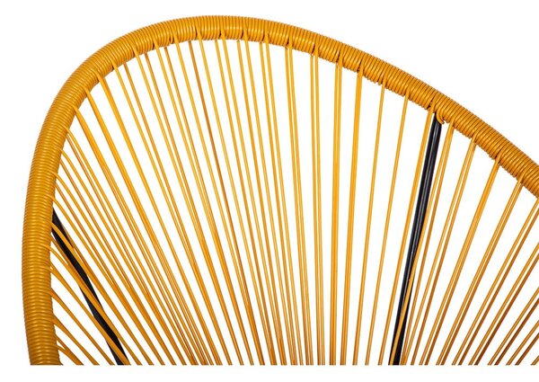 Poltrona da esterno gialla in metallo/in plastica Avocado Comfort – Bonami Selection