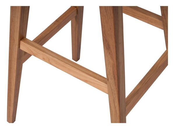 Sedia da bar di colore naturale in legno di cauciù massiccio (altezza della seduta 75 cm) Club – Bonami Essentials
