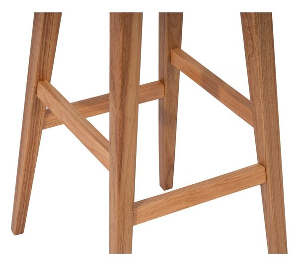 Sedia da bar di colore naturale in legno di cauciù massiccio (altezza della seduta 75 cm) Club – Bonami Essentials