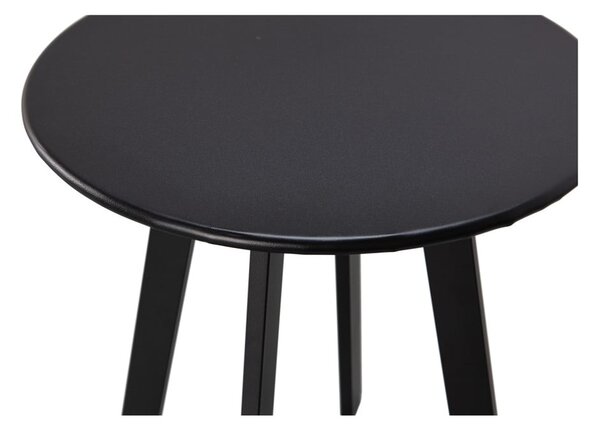 Tavolo da giardino nero, ø 40 cm Fer - WOOOD
