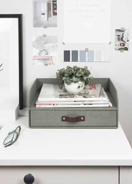 Organizzatore di documenti in cartone con cassetto Walter - Bigso Box of Sweden