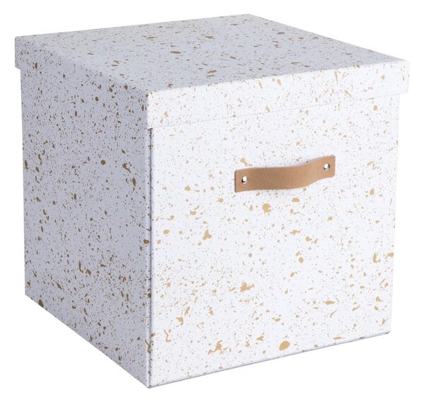 Scatola portaoggetti in oro e bianco Logan - Bigso Box of Sweden
