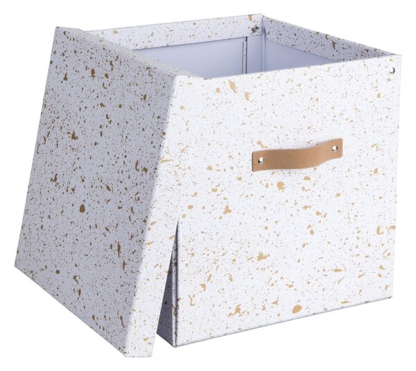 Scatola portaoggetti in oro e bianco Logan - Bigso Box of Sweden
