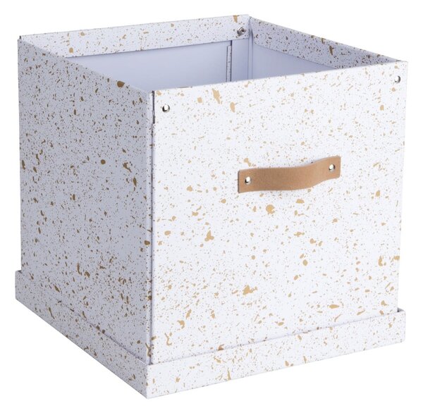 Scatola portaoggetti in oro e bianco Logan - Bigso Box of Sweden