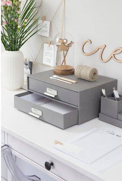 Cassetto portadocumenti grigio a 2 livelli , 33 x 22,5 cm Birger - Bigso Box of Sweden