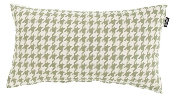 Cuscino da esterno verde e bianco, 30 x 50 cm Poule - Hartman