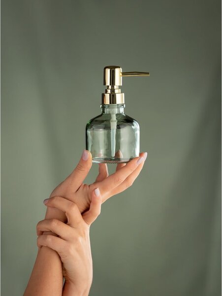 Dispenser per sapone color menta in vetro 200 ml Atessa – Wenko