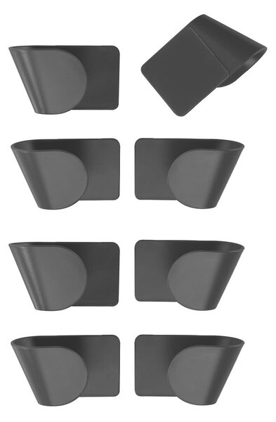 Portacoperchi in plastica autoportanti, set da 8 - Wenko