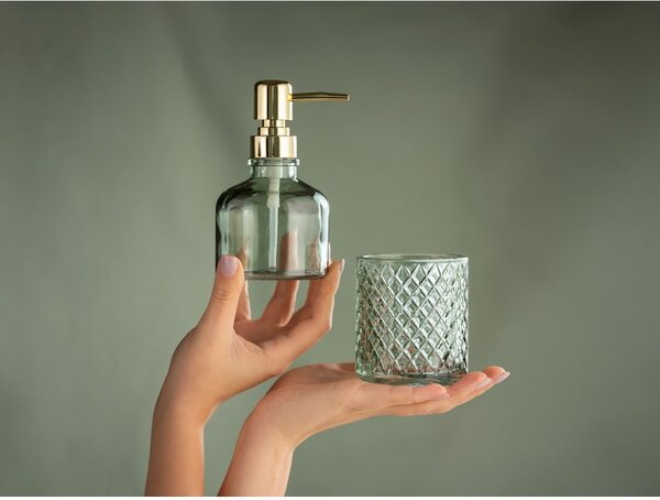 Dispenser per sapone color menta in vetro 200 ml Atessa – Wenko