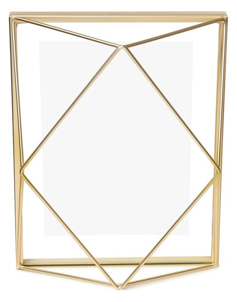 Cornice da appoggio/parete in metallo color oro 18x23 cm Prisma - Umbra
