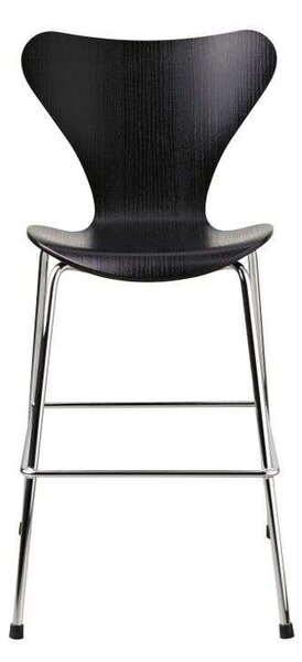 Fritz Hansen - Series 7 Junior Chair Nero/Cromato