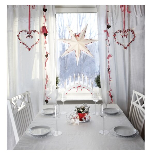 Decorazione luminosa natalizia bianca, ø 60 cm Vira - Star Trading