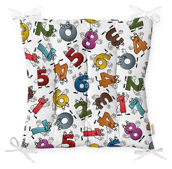 Cuscino di seduta Crazy Numbers in misto cotone, 40 x 40 cm - Minimalist Cushion Covers