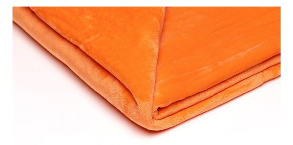 Coperta in micropile arancione, 150 x 200 cm - My House