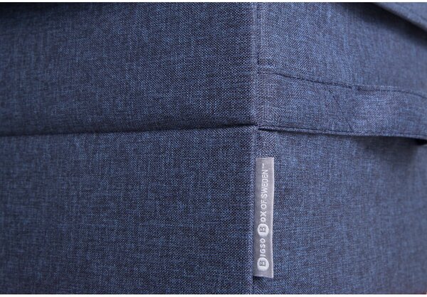 Scatola con coperchio blu in tessuto 40x30x22 cm Soft Storage – Bigso