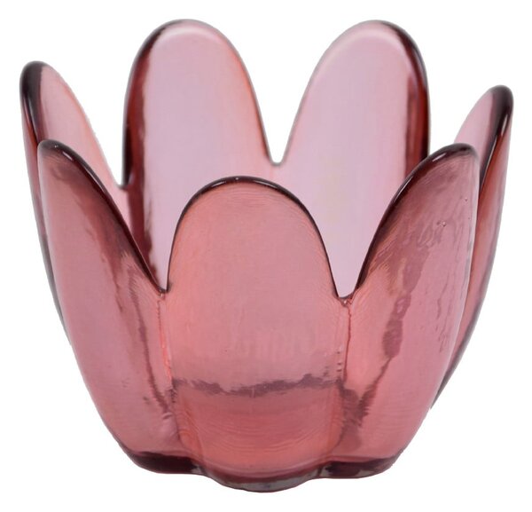 Ciotola in vetro riciclato rosa Brotes - Ego Dekor