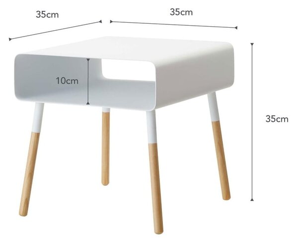 Tavolino bianco, altezza 35 cm Plain - YAMAZAKI
