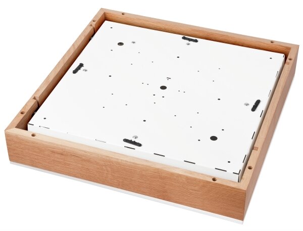 Plafoniera OAK SQUARE 4xE27/15W/230V 48x48 cm quercia/bianco