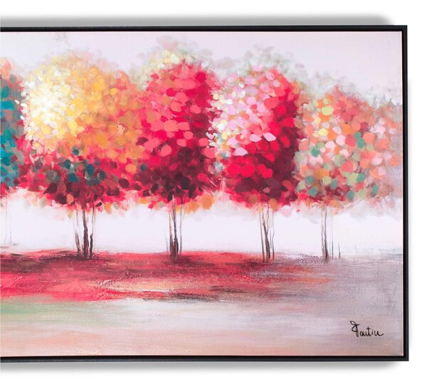 Quadro da parete, quadro con cornice NATURA COLORI 150x80x1,6 cm orizzontale pannello in legno colore legno disegnato su tela a rilievo