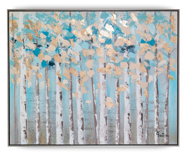 Quadro da parete, quadro con cornice BETULLE LIGHT100x80x1,6 cm orizzontale pannello in legno colore legno disegnato su tela a rilievo