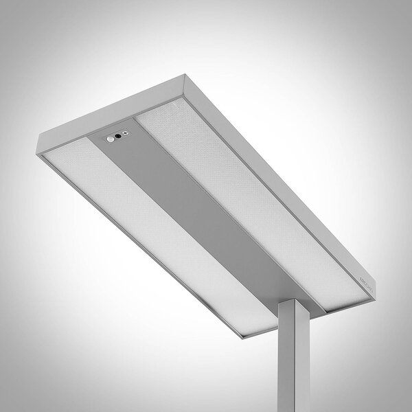 Arcchio Piantana LED Logan Pro, argento, sensore, dimmerabile Pro Arcchio,, Alluminio / Grigio / Zincato, Studio / Ufficio, Alluminio, Moderno