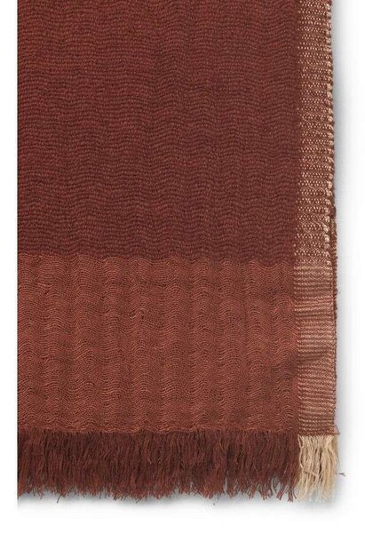 Ferm Living - Weaver Throw Red Brown ferm LIVING