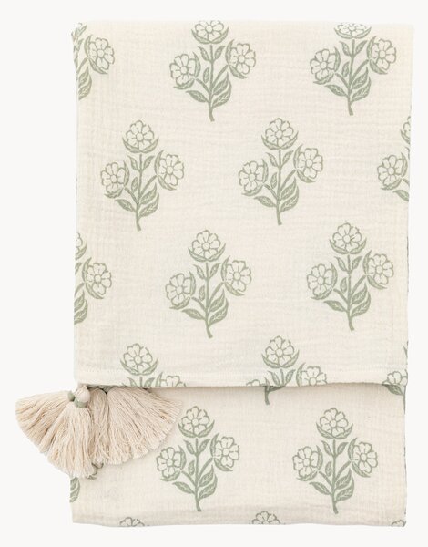 Coperta in cotone floreale Hepple