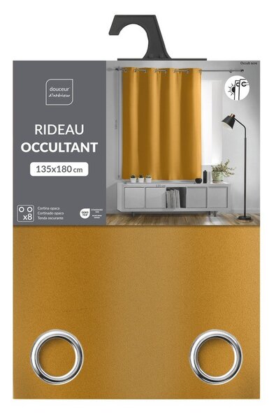 Tenda oscurante giallo ocra 135x180 cm Occult – douceur d'intérieur