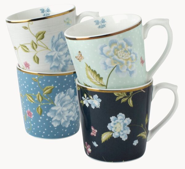 Set di 4 tazze in porcellana Heritage Collectables