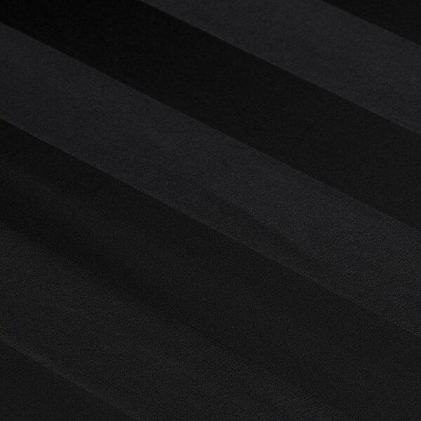 Lenzuolo con angoli nero in raso di seta 150x200 cm So Soft Satin Stripe – Catherine Lansfield