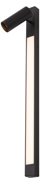 Faretto da parete intelligente nero orientabile incl. GU10 Wi-Fi - Jackle