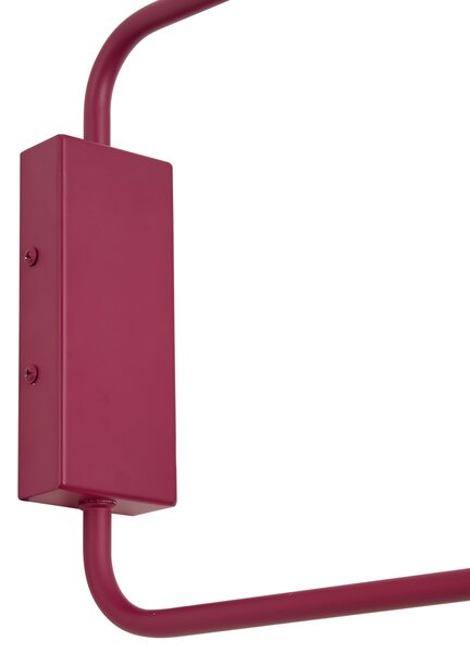 Lampada da Parete Moderna Viola con Interno Dorato Orientabile 2 Luci - Lune