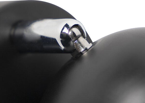 Faretto moderno 1 luce nero con interno oro - Buell Deluxe