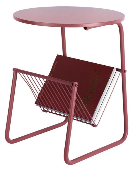 Tavolino rotondo in metallo ø 40 cm Riqueza Revista – Leitmotiv