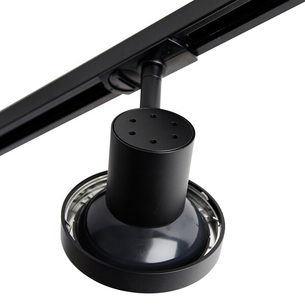Faretto da binario moderno monofase nero AR111 - Jeany