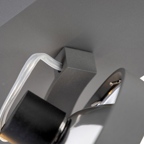 Faretto di design grigio orientabile 3 luci - Go