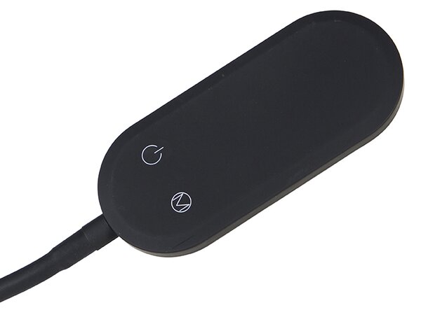 Lampada da terra nera con LED dimmerabile a 5 livelli in Kelvin - Botot