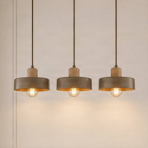 Lampada a sospensione Torin EMIBIG LIGHTING, dimmerabile, Crema / Ambra, Soggiorno / Sala da pranzo, Metallo, Scandinavo, Lampada a sospensione