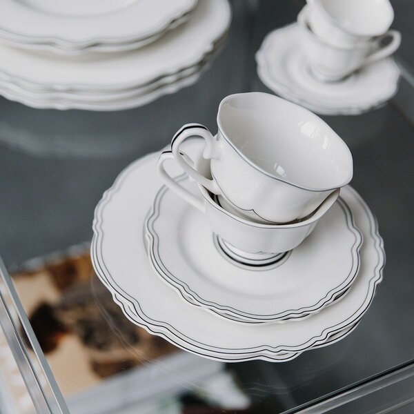 Tazzine in set bianche in new bone china 2 pz 190 ml Odette – S|P Collection