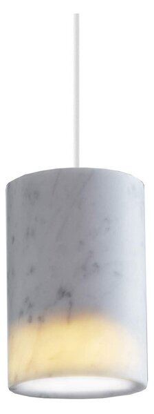 Terence Woodgate - Solid Lampada a Sospensione Cilindro Carrara Marmo