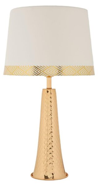 Lampada da tavolo Tower Gold White Ø 30x54 cm E27
