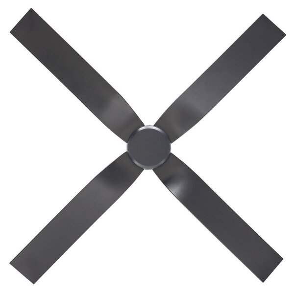 CasaFan Ventilatore da soffitto Eco Ventos, grigio, metallo, IP44, CC, Wi-Fi Ventos, Alluminio / Grigio / Zincato, Metallo, Moderno